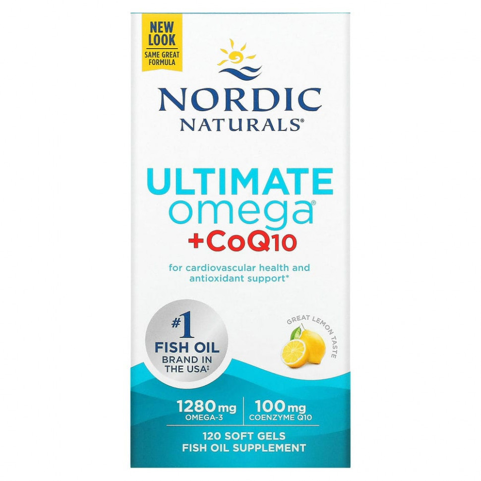  Nordic Naturals, Ultimate Omega + CoQ10, 640 , 120   IHerb ()
