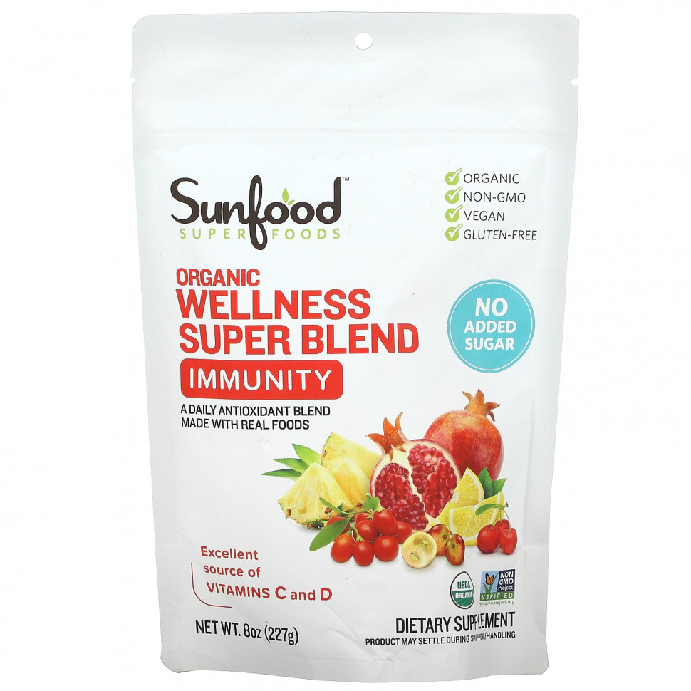   Sunfood, Organic Wellness Super Blend, , 227  (8 )   -     , -,   
