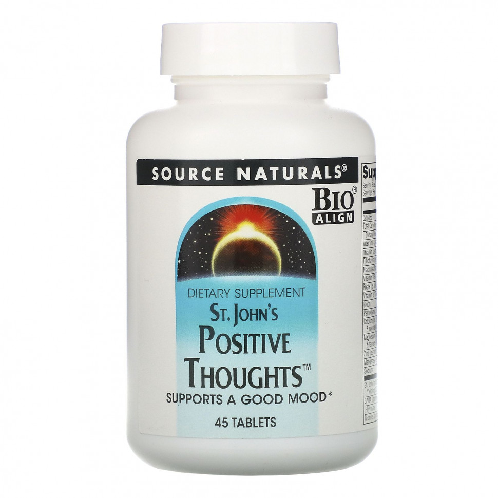   Source Naturals, St. John's Positive Thoughts, 45    -     , -,   