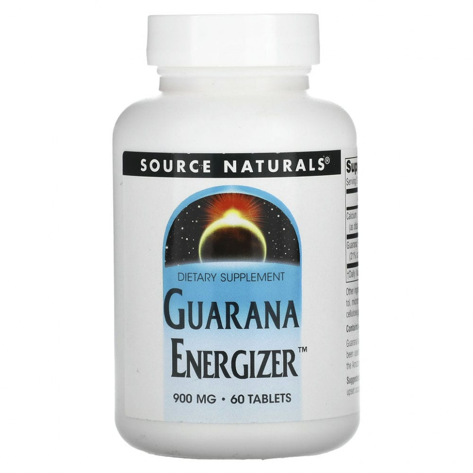   Source Naturals, Guarana Energizer, 900 , 60    -     , -,   