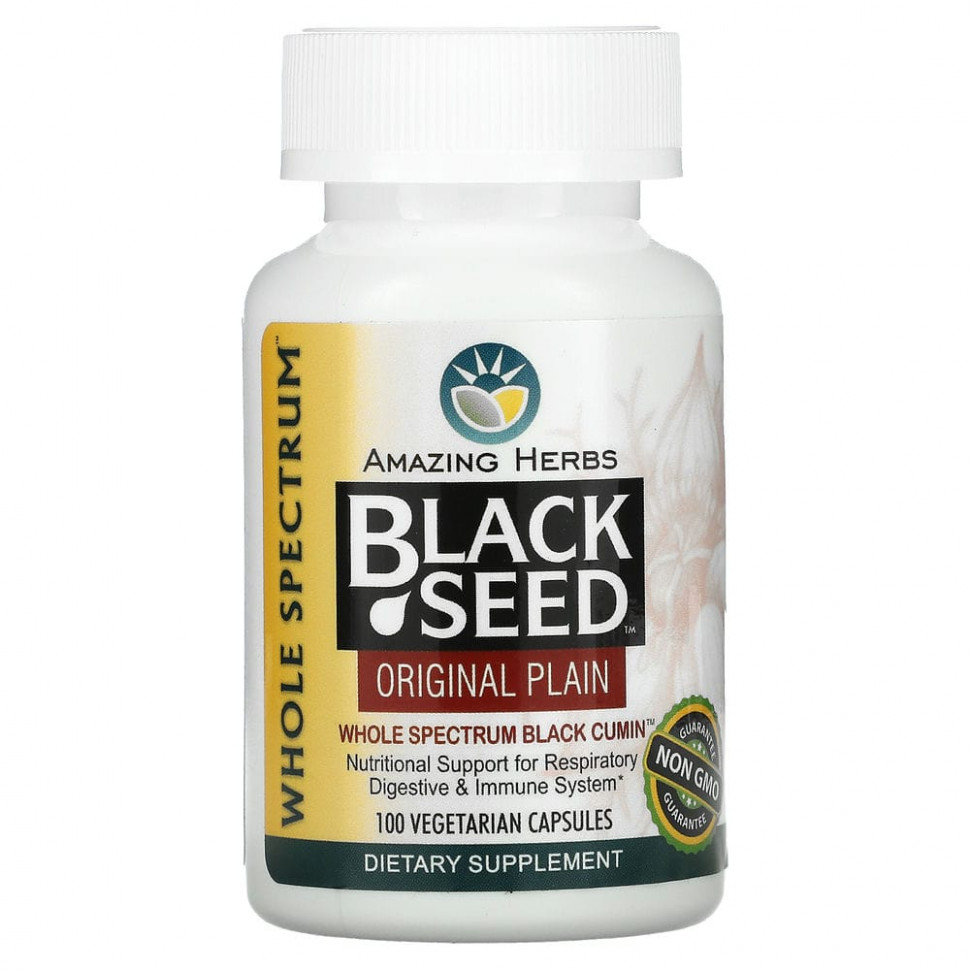   Amazing Herbs, Black Seed, Original Plain, 100     -     , -,   
