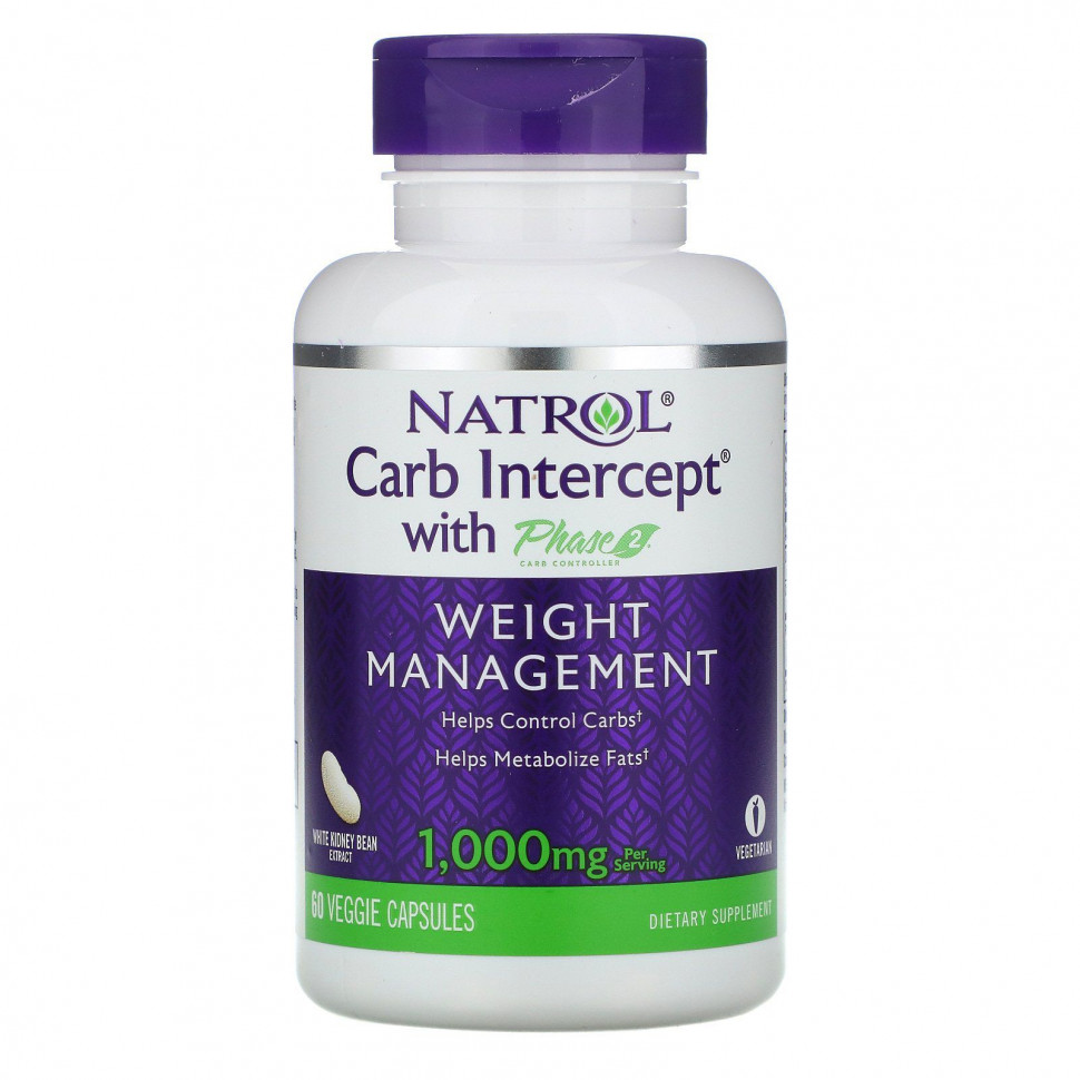   Natrol, Carb Intercept  Phase 2 Carb Controller, 500 , 60     -     , -,   