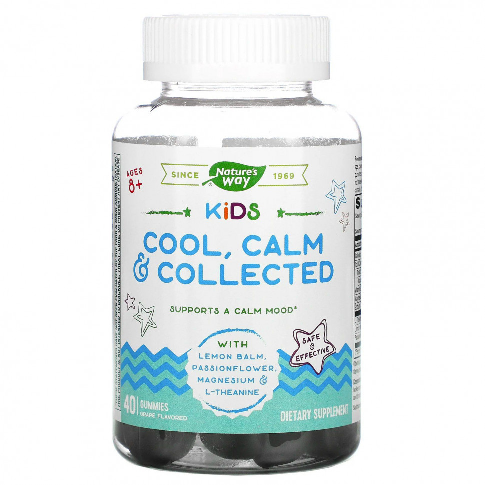   Nature's Way, Kids, Cool, Calm & Collected,      8 ,  , 40     -     , -,   