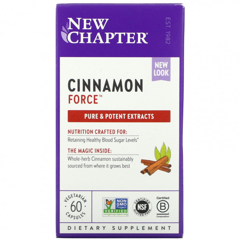   New Chapter, Cinnamon Force, 60     -     , -,   