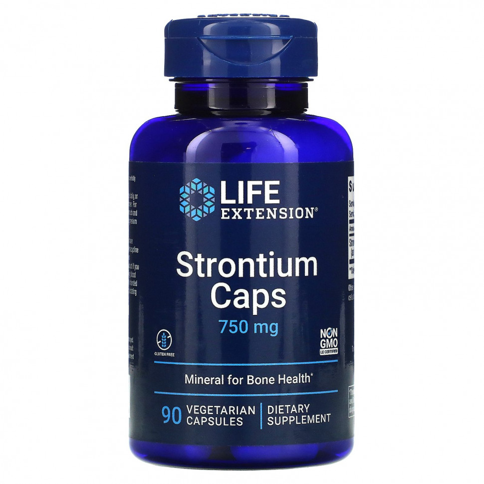   Life Extension, Strontium Caps (  ),    , 250 , 90     -     , -,   