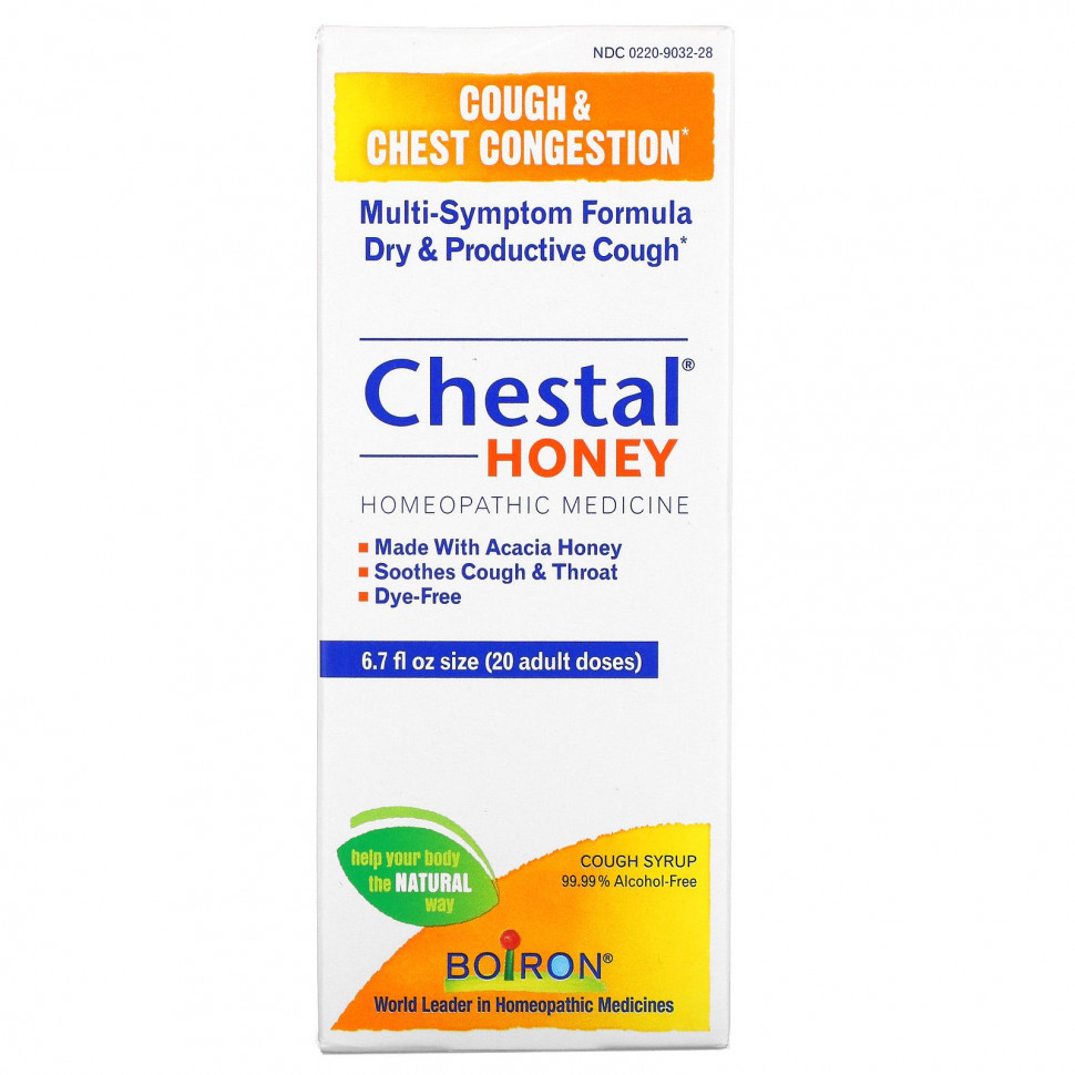   Boiron, Chestal Honey, Cough & Chest Congestion, 6.7 fl oz (20 adult doses)   -     , -,   