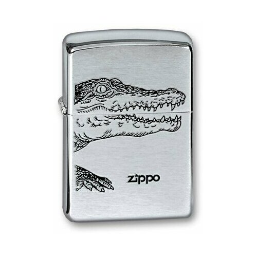    ZIPPO Alligator,   Brushed Chrome, /, , 38x13x57   -     , -,   