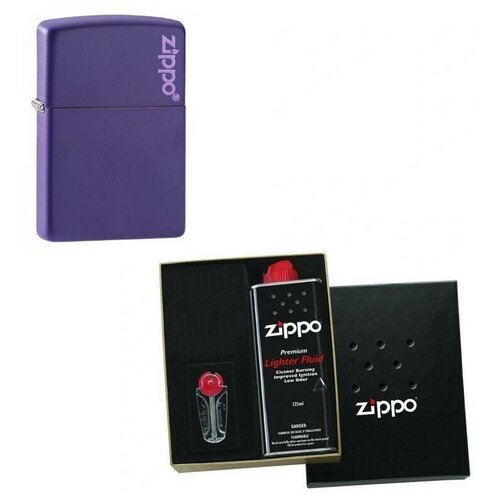   Zippo          Logo Purple Matte 125  280   -     , -,   