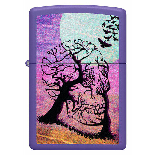      ZIPPO Classic 48638 Skull Tree   Purple Matte -    -     , -,   