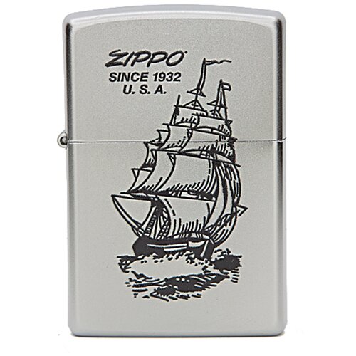      ZIPPO Classic 205 Boat-Zippo   Satin Chrome  -     , -,   