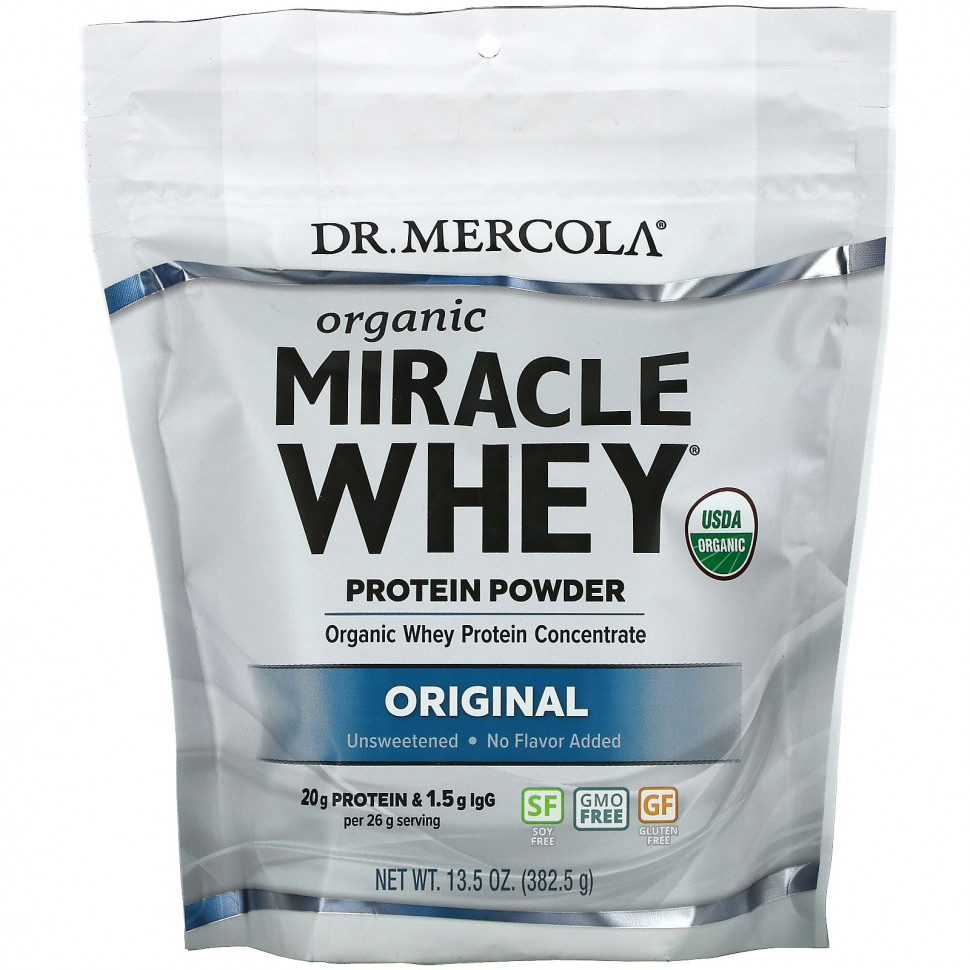  Dr. Mercola, Organic Miracle Whey Protein, , , 382,5  (13,5 )  IHerb ()