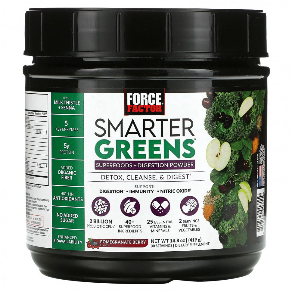   Force Factor, Smarter Greens,      , , 419  (14,8 )   -     , -  