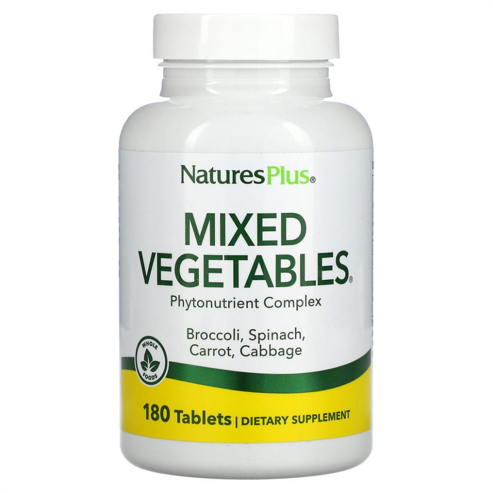   NaturesPlus, Mixed Vegetables, 180    -     , -  