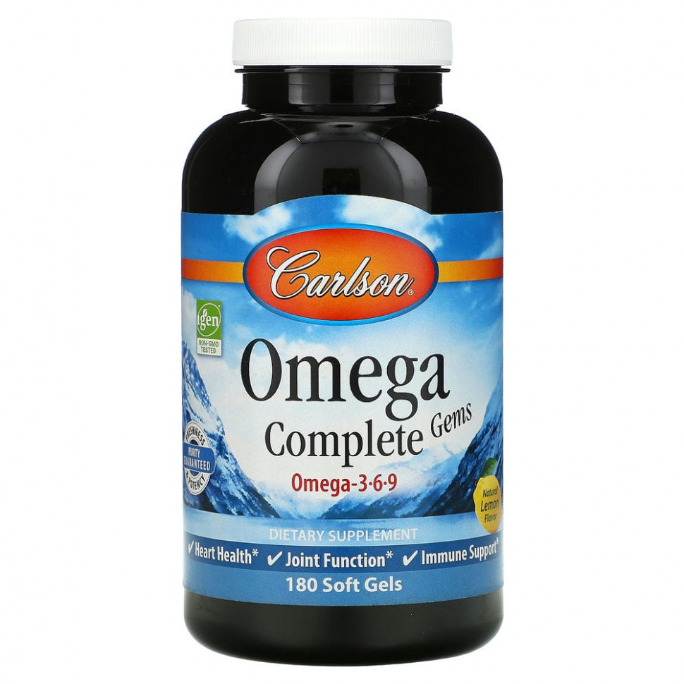   Carlson Labs, Omega Complete Gems, 180    -     , -  