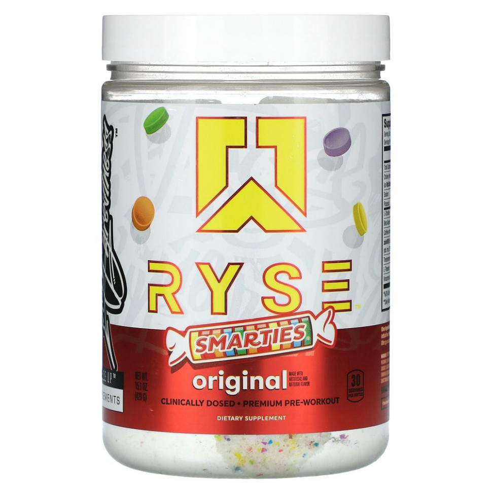   Ryse Supps, Premium Pre-Workout, Smarties, Original, 429  (15,1 )   -     , -  