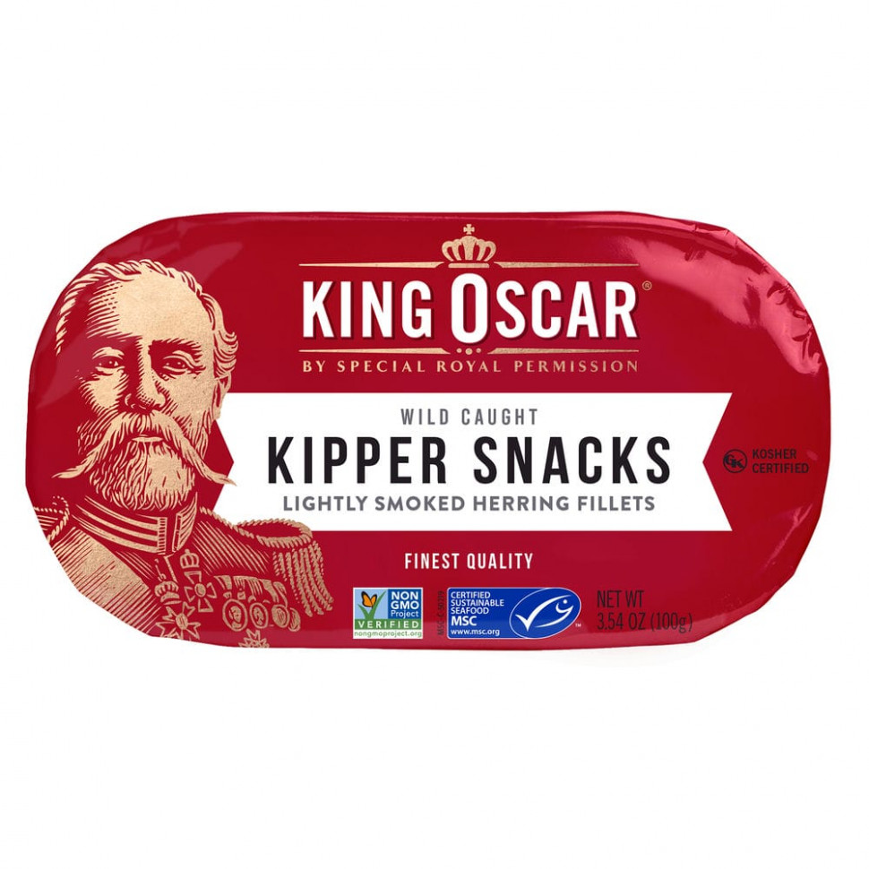   King Oscar, Kipper Snacks,   , 100  (3,54 )   -     , -,   