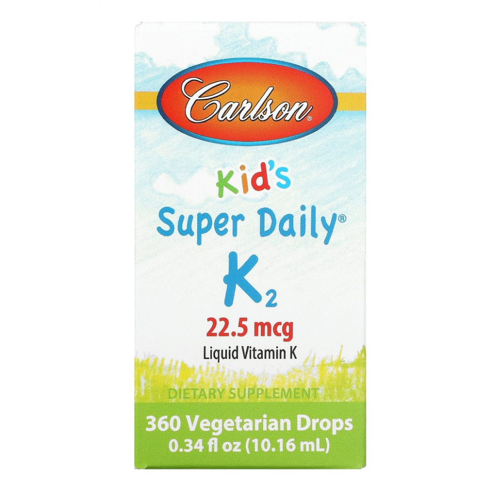   Carlson Labs, Super Daily K2  , 22,5 , 10,16  (0,34 . )   -     , -  