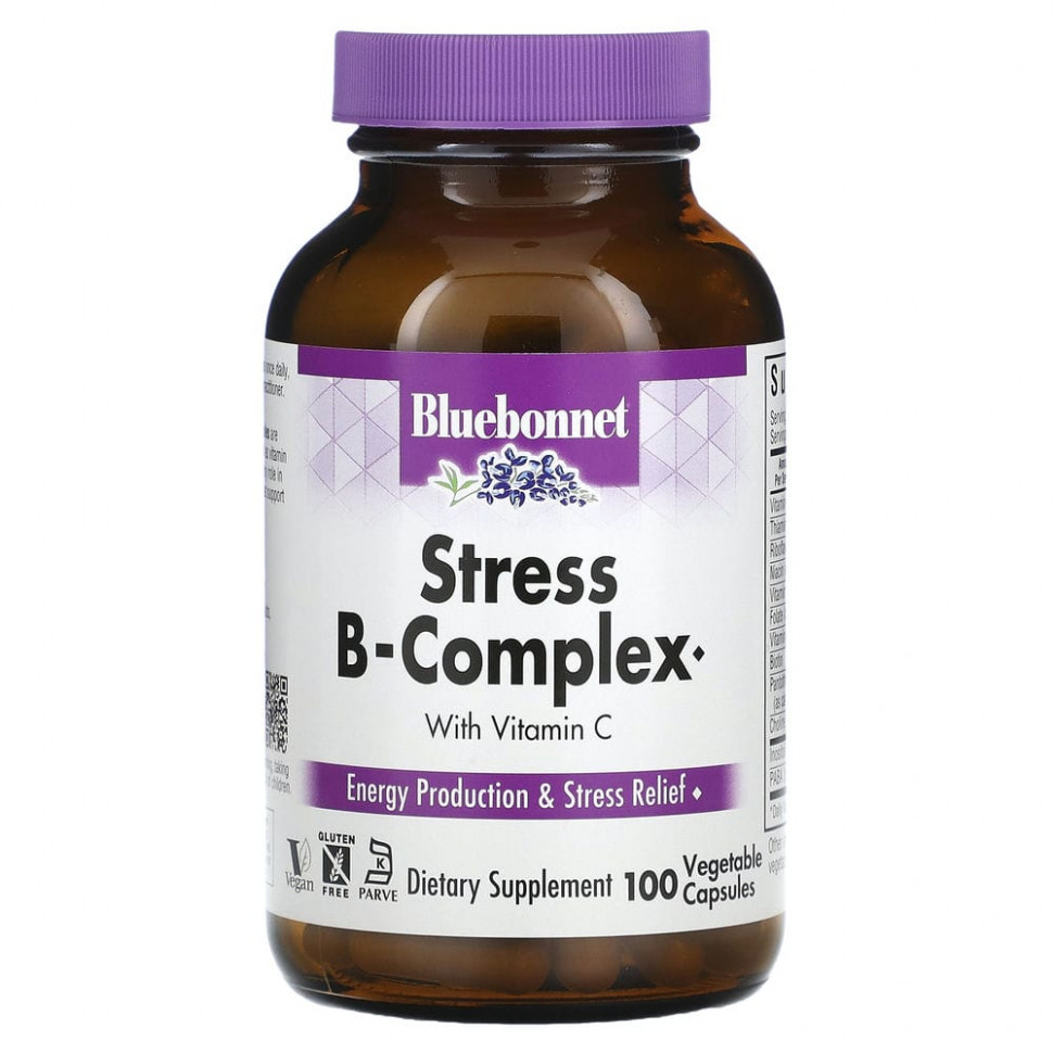  Bluebonnet Nutrition, Stress B-Complex, 100    IHerb ()