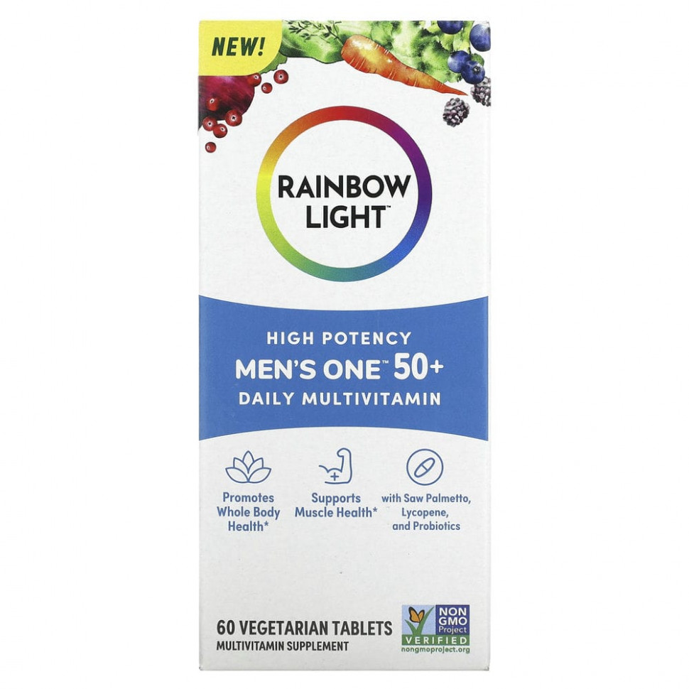   Rainbow Light, Men One 50+ Daily, ,  , 60     -     , -,   