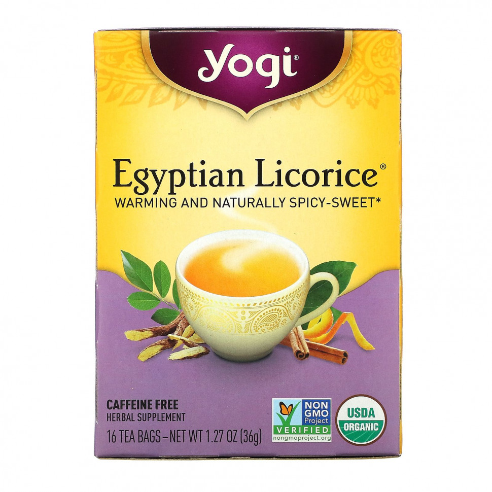   Yogi Tea, Egyptian Licorice ( ),  , 16  , 36  (1,27 )   -     , -  