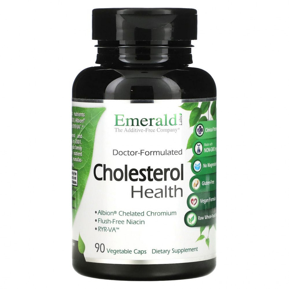   Emerald Laboratories, Cholesterol Health, 90       -     , -  