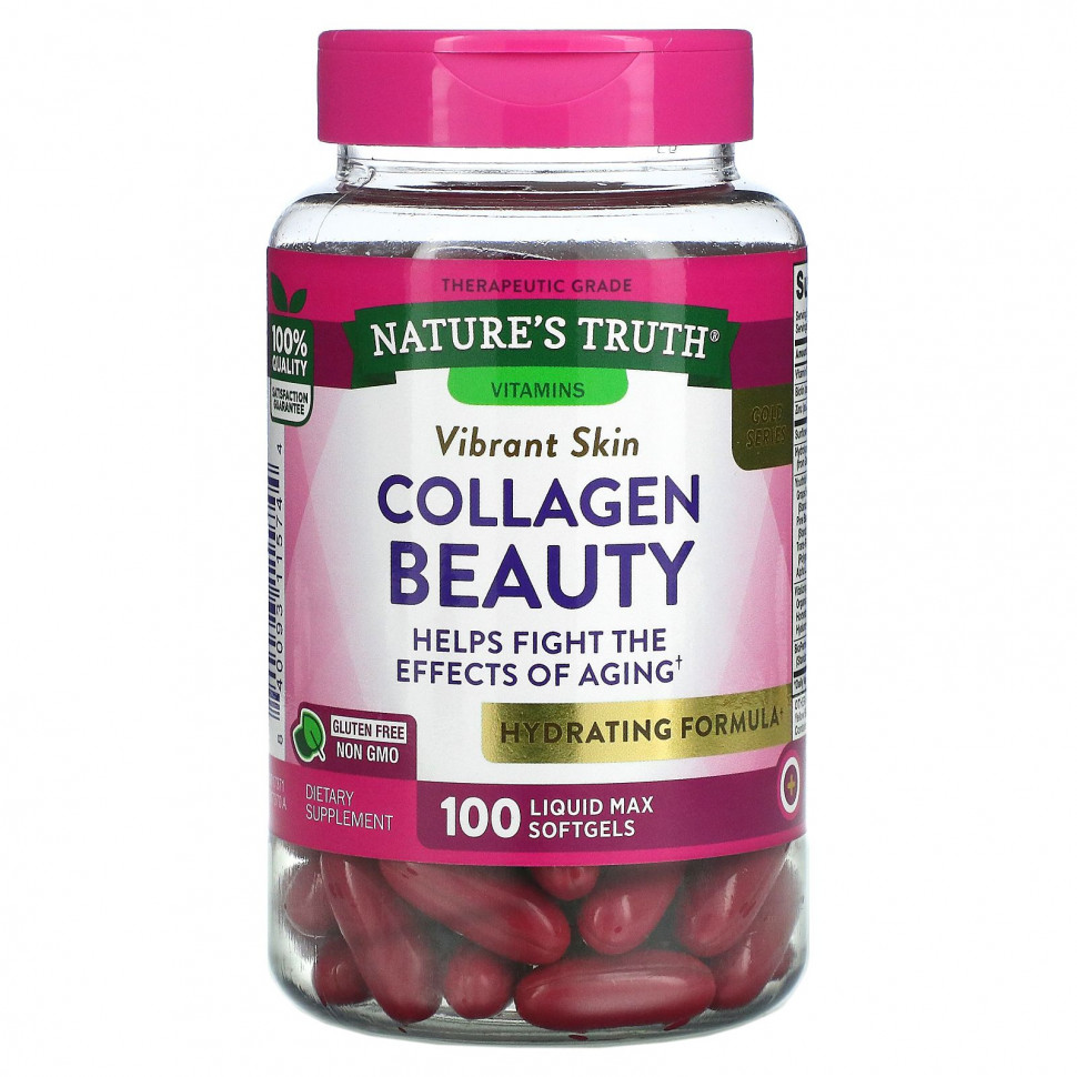   Nature's Truth, Collagen Beauty, 100  Liquid Max   -     , -  