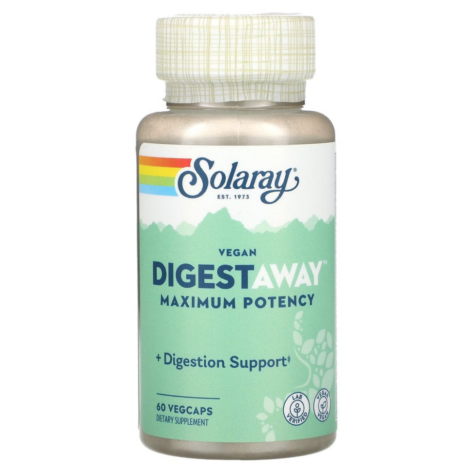   Solaray, Vegan Digestaway,  , 60     -     , -  