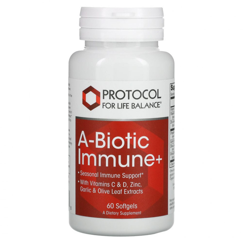   Protocol for Life Balance, A-Biotic Immune +, 60     -     , -  