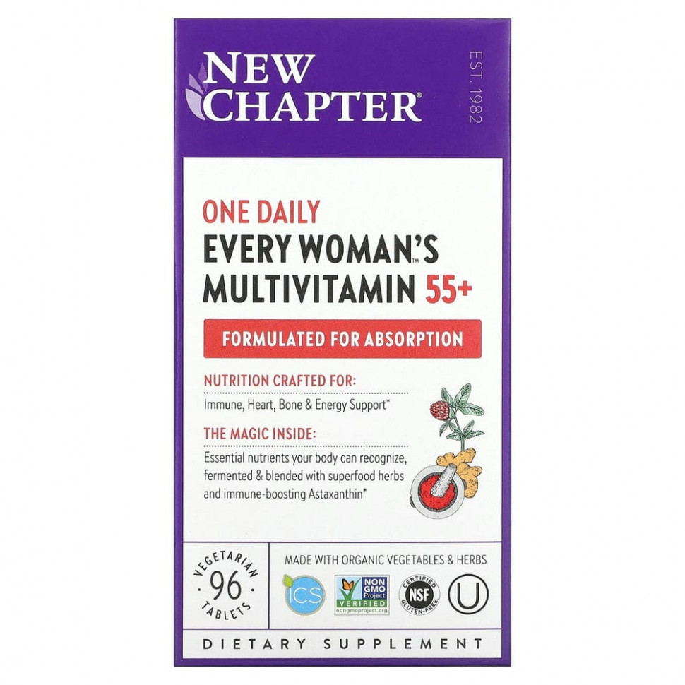  New Chapter, 55+ Every Woman's One Daily,          55 , 96     -     , -,   