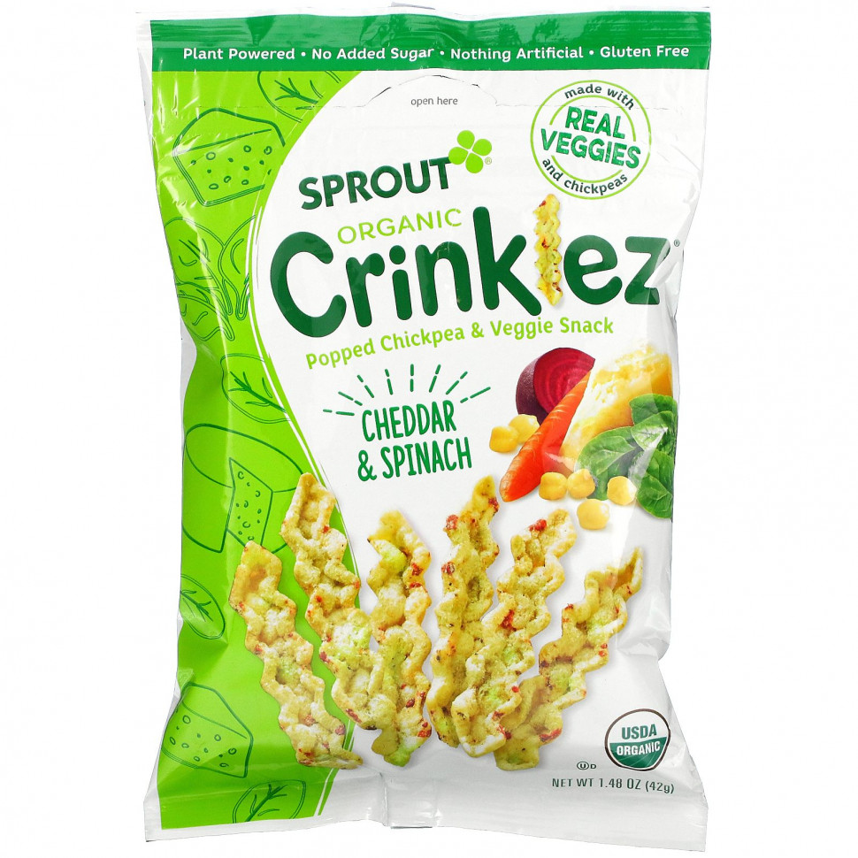   Sprout Organic, Crinklez,     ,    12 ,   , 42  (1,48 )   -     , -  