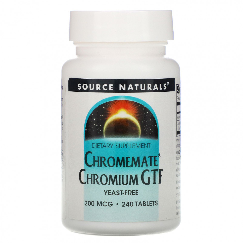  Source Naturals, Chromemate, GTF, , 200 , 240   IHerb ()