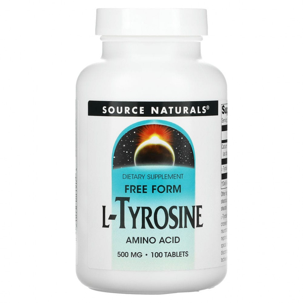   Source Naturals, L-, 500 , 100    -     , -  