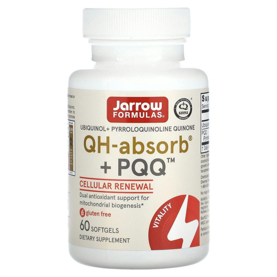   Jarrow Formulas, , QH-Absorb + PPQ, 60     -     , -  