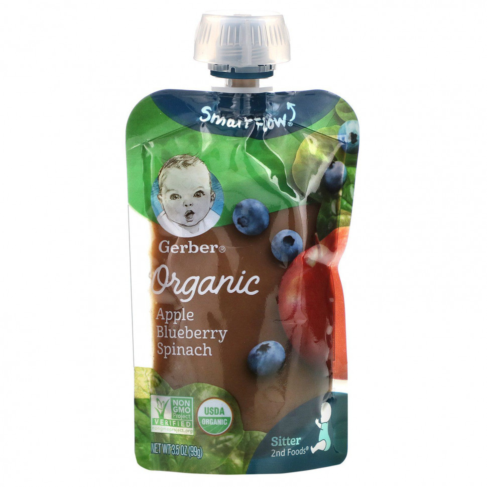   Gerber, Smart Flow, Organic, ,   , 99  (3,5 )   -     , -  