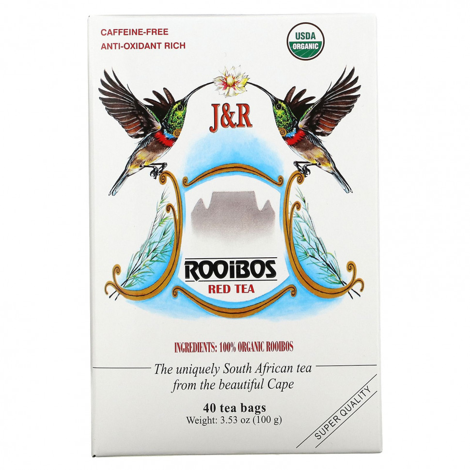   J&R Port Trading Co., Pure Rooibos Red Tea (   ),  , 40  , 100  (3,53 )   -     , -  