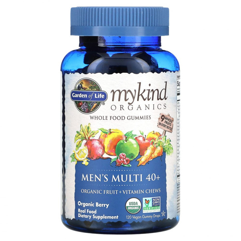   Garden of Life, MyKind Organics,     40+,  , 120      -     , -  