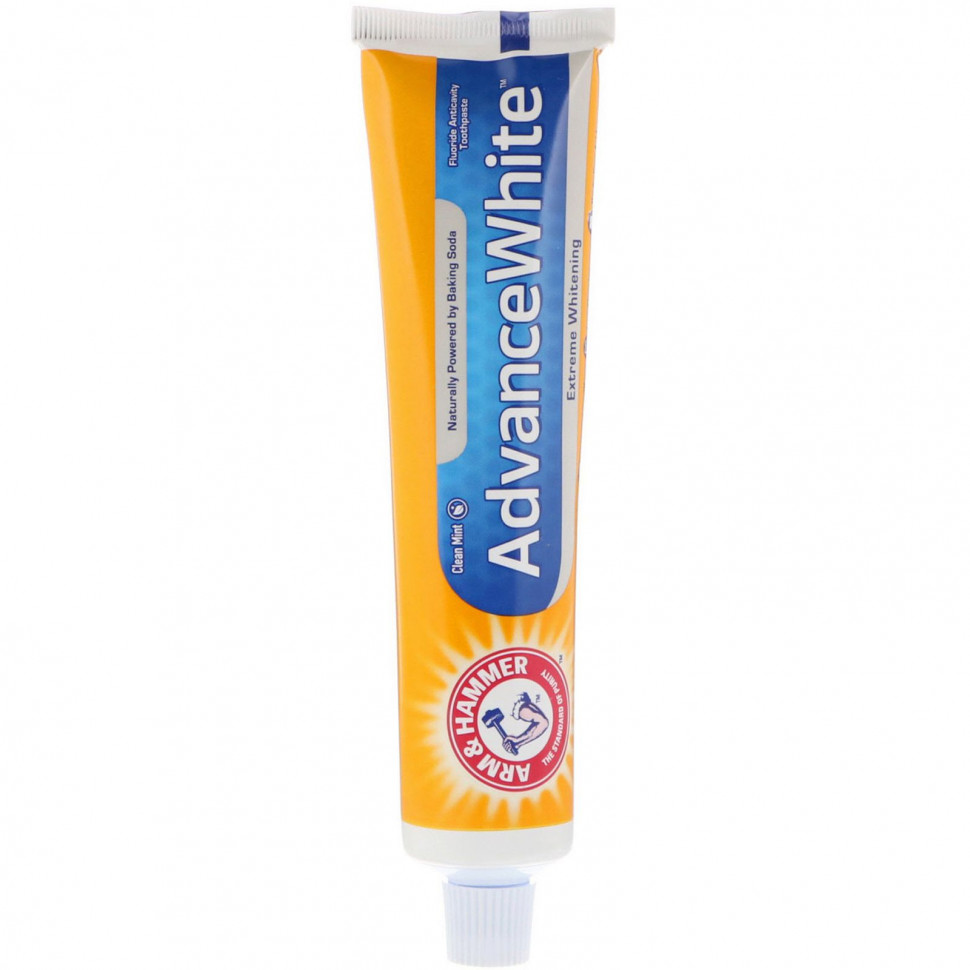   Arm & Hammer, Advance White, Baking Soda & Peroxide Toothpaste, Extreme Whitening with Stain Defense, 6.0 oz (170 g)   -     , -,   