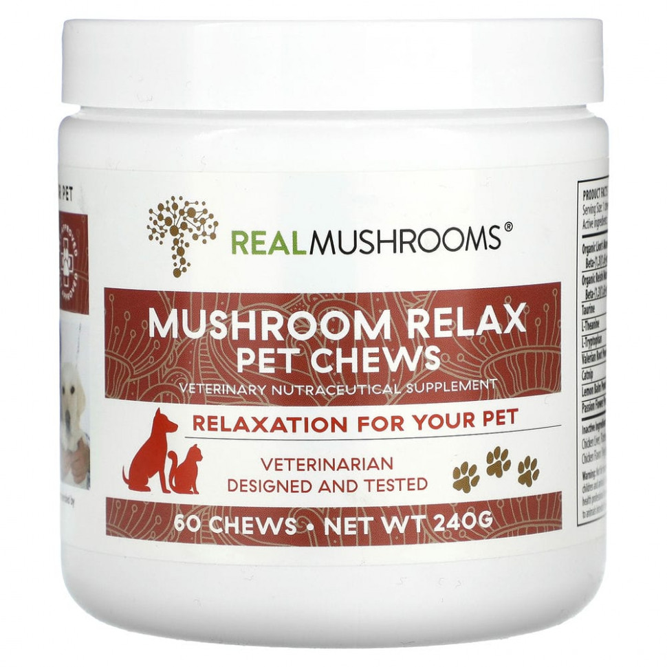   Real Mushrooms, Mushroom Relax,  , 60  , 240    -     , -  