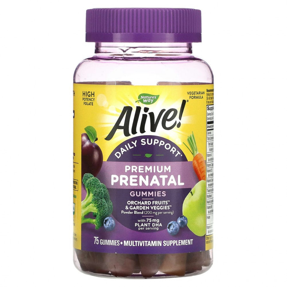   Nature's Way, Alive! Daily Support Premium Prenatal,   ,   , 75     -     , -,   