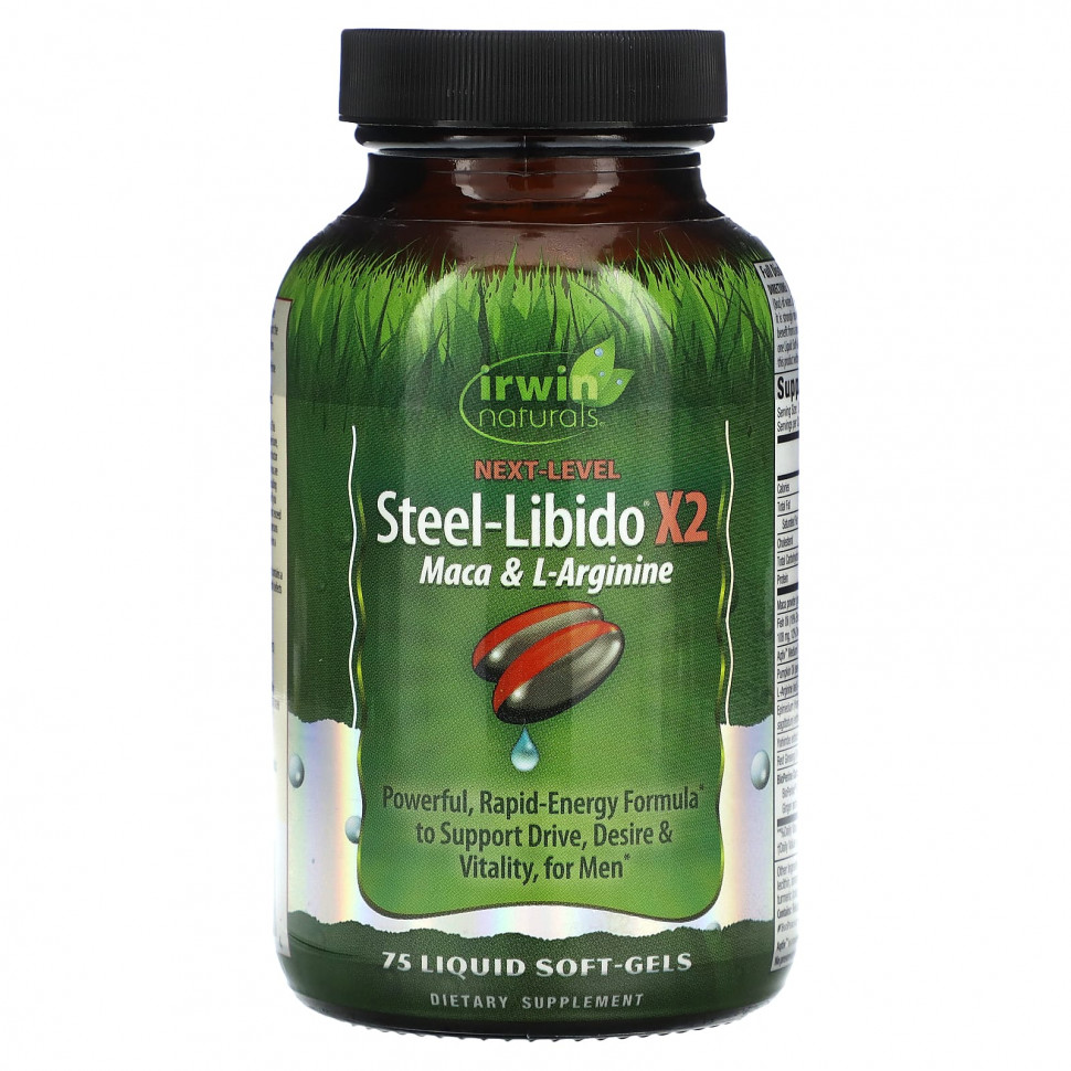   Irwin Naturals, Steel-Libido X2,   L-, 75     -     , -  