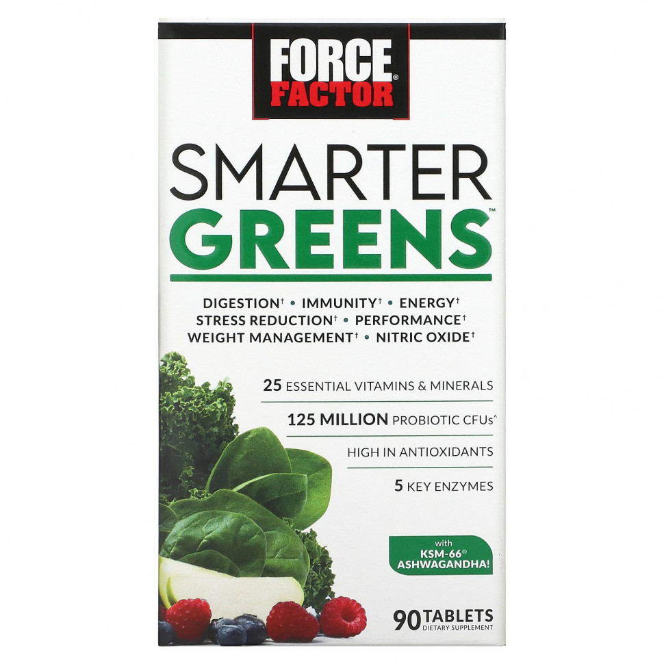   Force Factor, Smarter Greens, 90    -     , -  