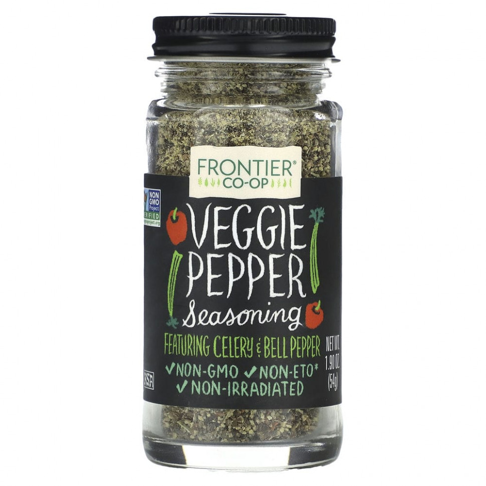   Frontier Co-op, Veggie Pepper Seasoning, 1.9 oz (54 g)   -     , -  