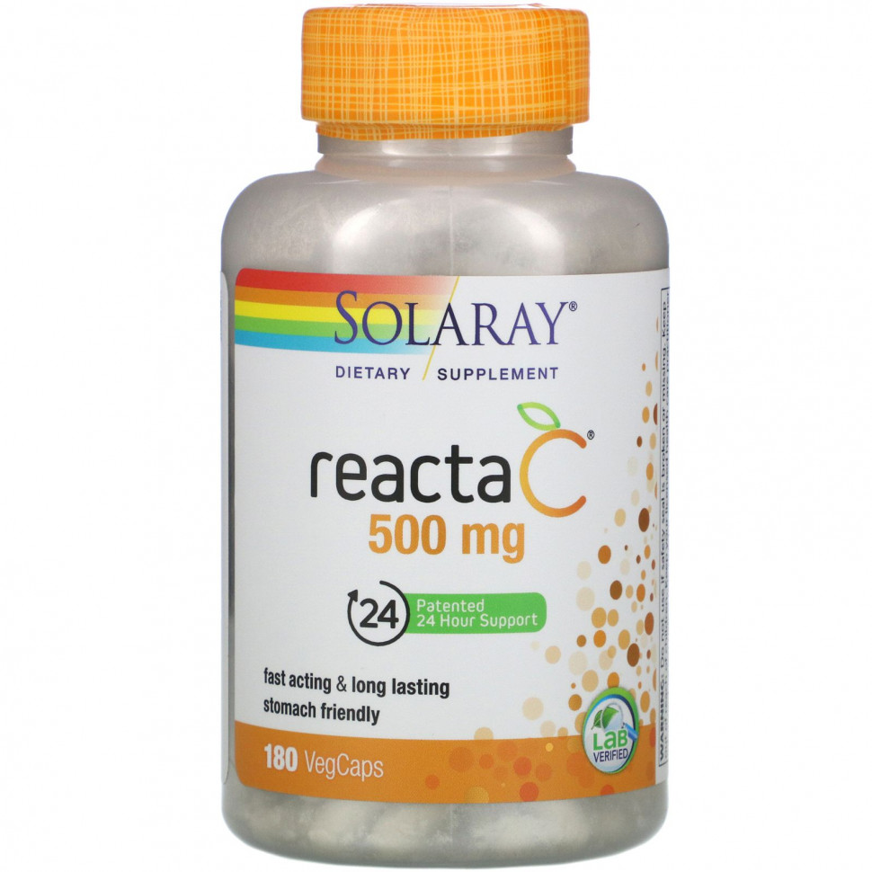   Solaray, Reacta-C, 500 , 180     -     , -,   