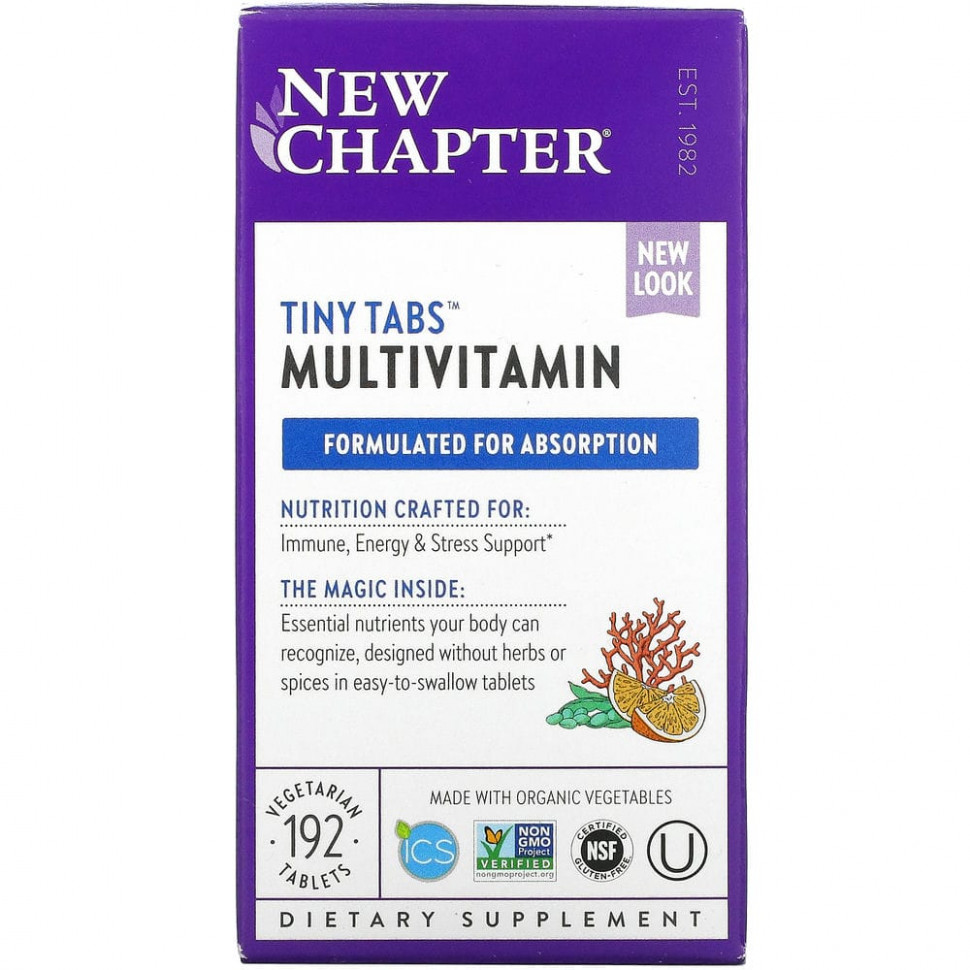   New Chapter, Multivitamin Tiny Tabs,       , 192     -     , -,   