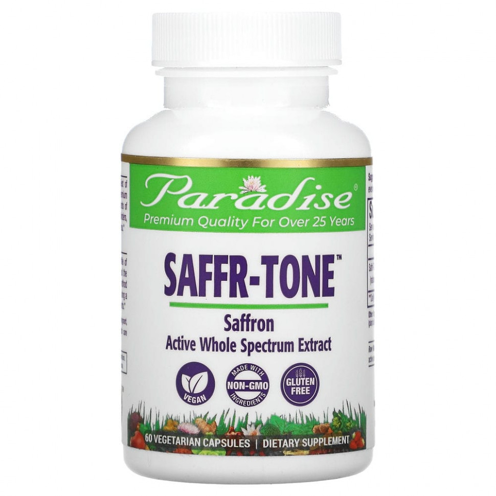  Paradise Herbs, Saffr-Tone, 60    IHerb ()