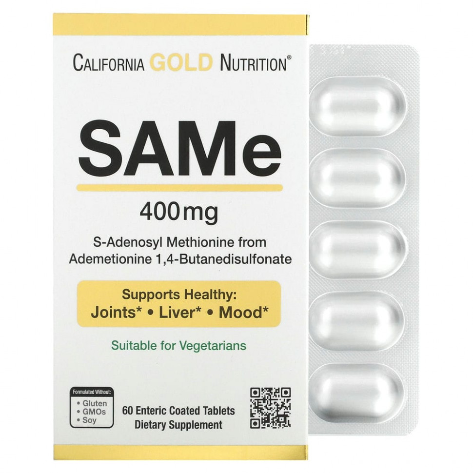   California Gold Nutrition, SAM-e,   , 400 , 60 ,      -     , -  