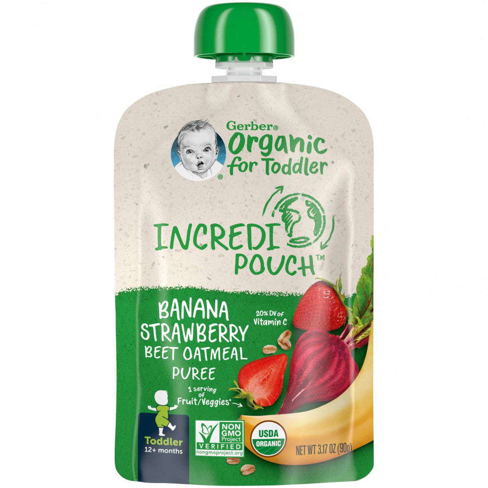   Gerber, Organic  ,  12 , , , ,  , 90  (3,17 )   -     , -  