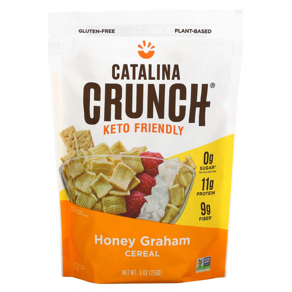   Catalina Crunch, Keto Friendly Cereal, Honey Graham, 255  (9 )   -     , -,   