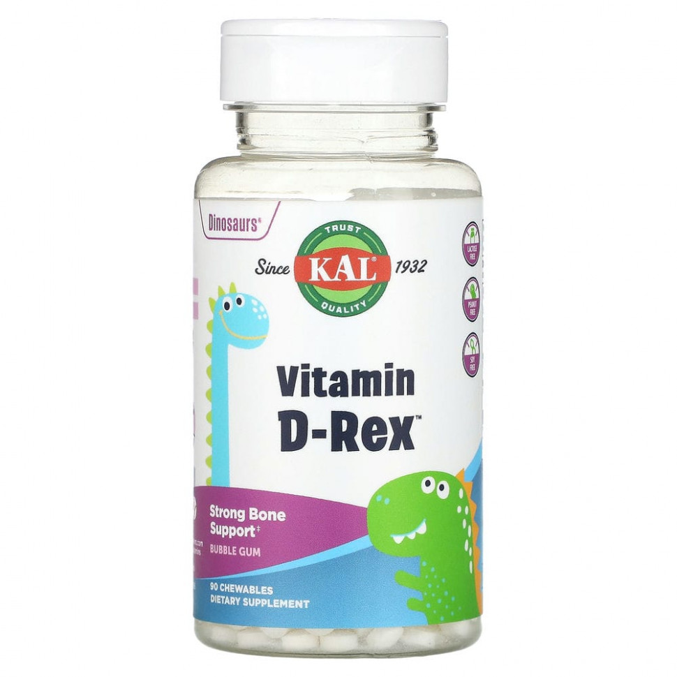   KAL, Dinosaurs, Vitamin D-Rex,  D3,    , 90     -     , -  