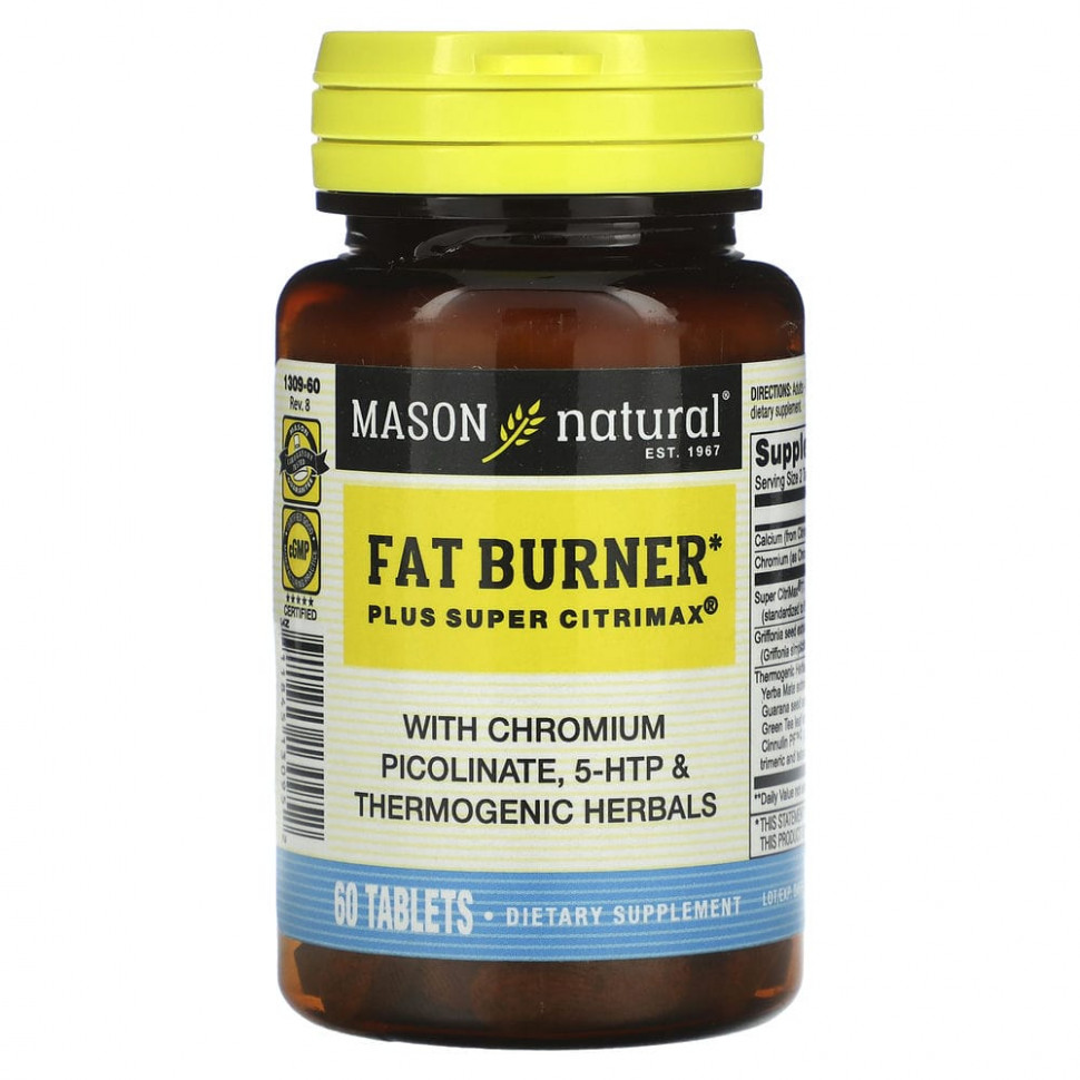  Mason Natural, Fat Burner Plus Super Citrimax, 60   IHerb ()